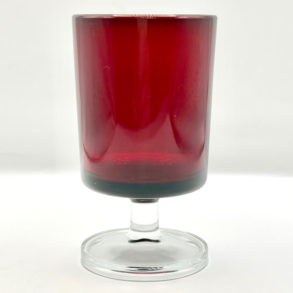 VTG Luminarc Cavalier Ruby Red Wine Juice Glasses 4.1/8" France‎ MCM Set Of 5 - Picture 4 of 6